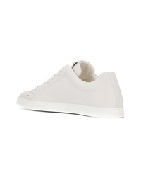 weiße Leder niedrige Sneakers von Fendi