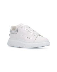 weiße Leder niedrige Sneakers von Alexander McQueen