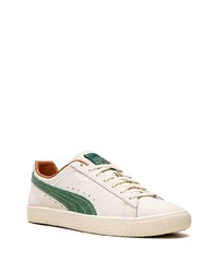 weiße Leder niedrige Sneakers von Puma