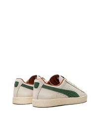 weiße Leder niedrige Sneakers von Puma