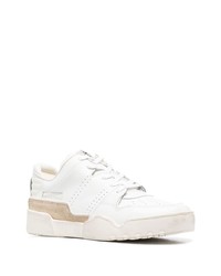 weiße Leder niedrige Sneakers von Isabel Marant