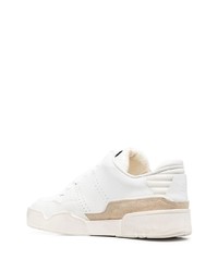 weiße Leder niedrige Sneakers von Isabel Marant