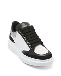 weiße Leder niedrige Sneakers von Alexander McQueen