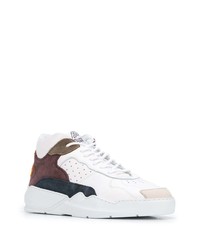 weiße Leder niedrige Sneakers von Filling Pieces