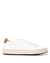 weiße Leder niedrige Sneakers von Common Projects