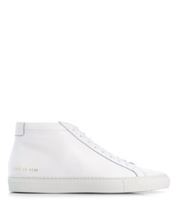 weiße Leder niedrige Sneakers von Common Projects