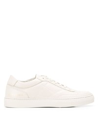 weiße Leder niedrige Sneakers von Common Projects