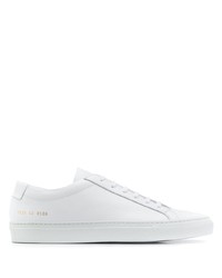 weiße Leder niedrige Sneakers von Common Projects