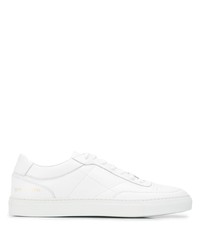 weiße Leder niedrige Sneakers von Common Projects