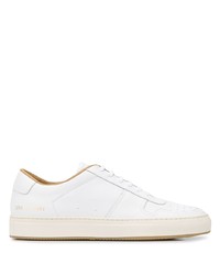 weiße Leder niedrige Sneakers von Common Projects