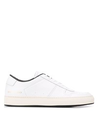 weiße Leder niedrige Sneakers von Common Projects