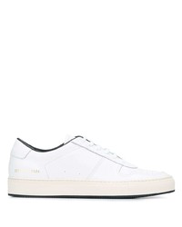 weiße Leder niedrige Sneakers von Common Projects