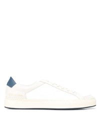 weiße Leder niedrige Sneakers von Common Projects