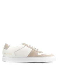 weiße Leder niedrige Sneakers von Common Projects