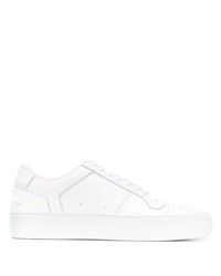 weiße Leder niedrige Sneakers von Common Projects