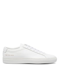 weiße Leder niedrige Sneakers von Common Projects