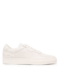 weiße Leder niedrige Sneakers von Common Projects