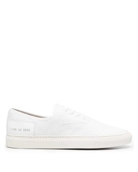 weiße Leder niedrige Sneakers von Common Projects