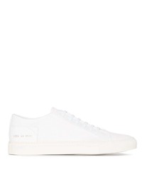 weiße Leder niedrige Sneakers von Common Projects