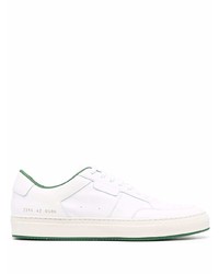 weiße Leder niedrige Sneakers von Common Projects