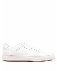 weiße Leder niedrige Sneakers von Common Projects