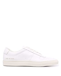 weiße Leder niedrige Sneakers von Common Projects