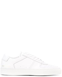 weiße Leder niedrige Sneakers von Common Projects