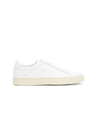 weiße Leder niedrige Sneakers von Common Projects