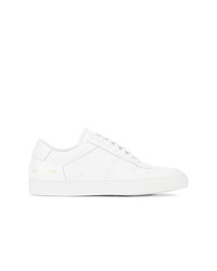 weiße Leder niedrige Sneakers von Common Projects