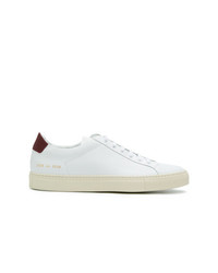 weiße Leder niedrige Sneakers von Common Projects