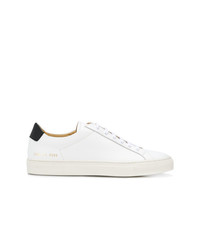 weiße Leder niedrige Sneakers von Common Projects