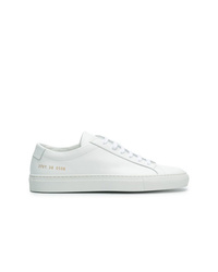 weiße Leder niedrige Sneakers von Common Projects