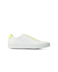 weiße Leder niedrige Sneakers von Common Projects