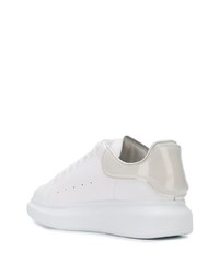 weiße Leder niedrige Sneakers von Alexander McQueen