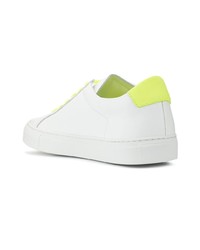 weiße Leder niedrige Sneakers von Common Projects