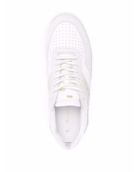 weiße Leder niedrige Sneakers von Filling Pieces