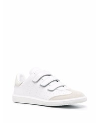 weiße Leder niedrige Sneakers von Isabel Marant