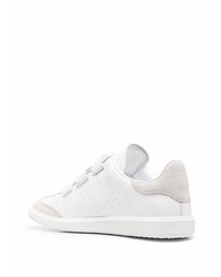 weiße Leder niedrige Sneakers von Isabel Marant