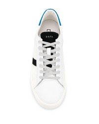 weiße Leder niedrige Sneakers von D.A.T.E