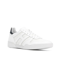 weiße Leder niedrige Sneakers von Hogan