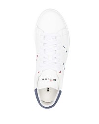 weiße Leder niedrige Sneakers von Kiton