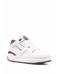 weiße Leder niedrige Sneakers von Just Don