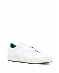 weiße Leder niedrige Sneakers von Common Projects