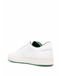 weiße Leder niedrige Sneakers von Common Projects