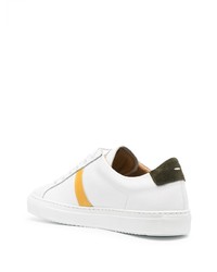 weiße Leder niedrige Sneakers von Low Brand