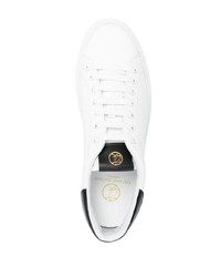weiße Leder niedrige Sneakers von Giuliano Galiano