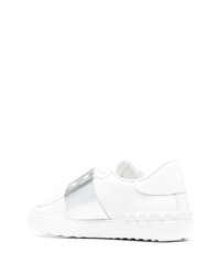 weiße Leder niedrige Sneakers von Valentino Garavani