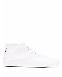 weiße Leder niedrige Sneakers von Converse