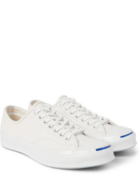 weiße Leder niedrige Sneakers von Converse