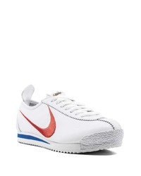 weiße Leder niedrige Sneakers von Nike